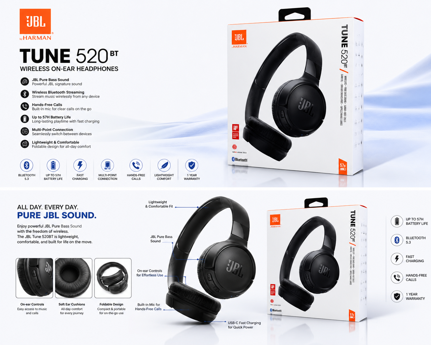 JBL Tune 520BT